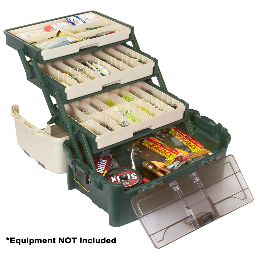Plano Hybrid Hip 3Tray Tackle Box  Forest Green 723300
