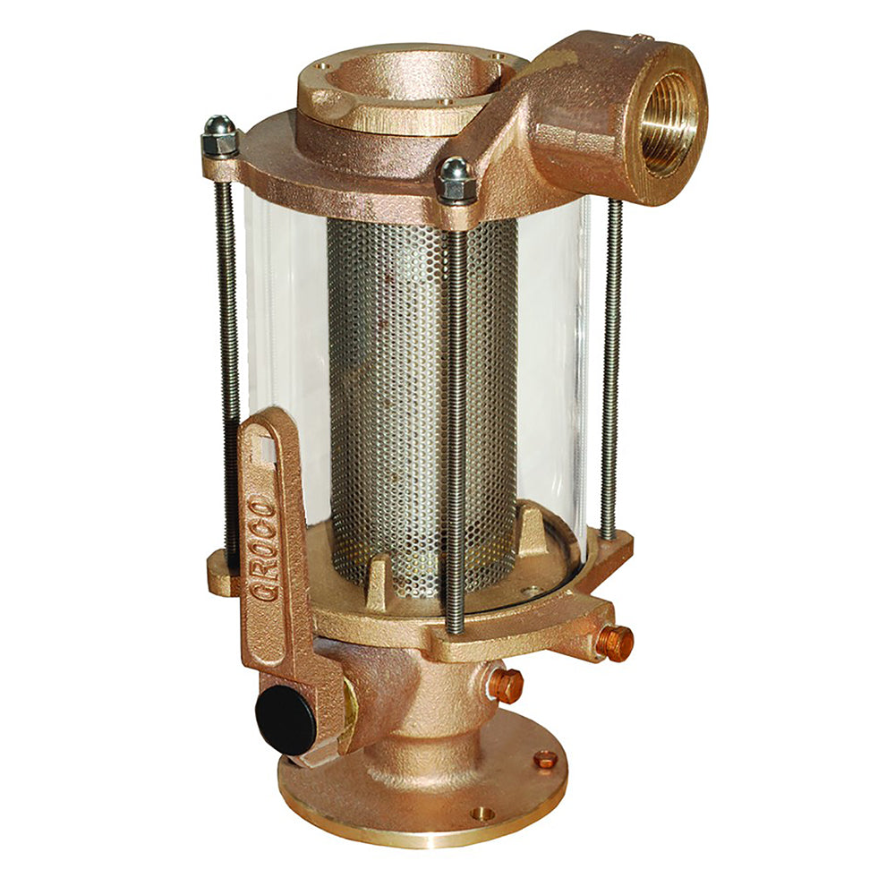 GROCO 34 Ball ValveSeacock  Raw Water Strainer Combo BVS750