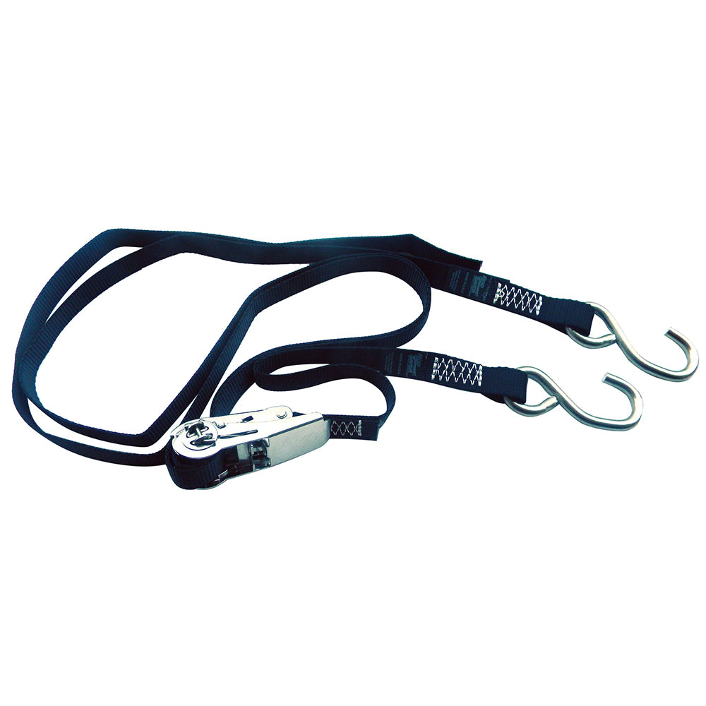 Rod Saver Stainless Steel Ratchet Gunwale TieDown  1 x 16 SSRGW16