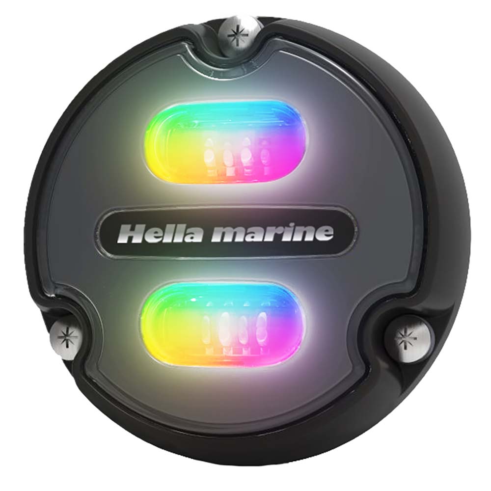 Hella Marine Apelo A1 RGB Underwater Light  1800 Lumens  Black Housing  Charcoal Lens 016146001