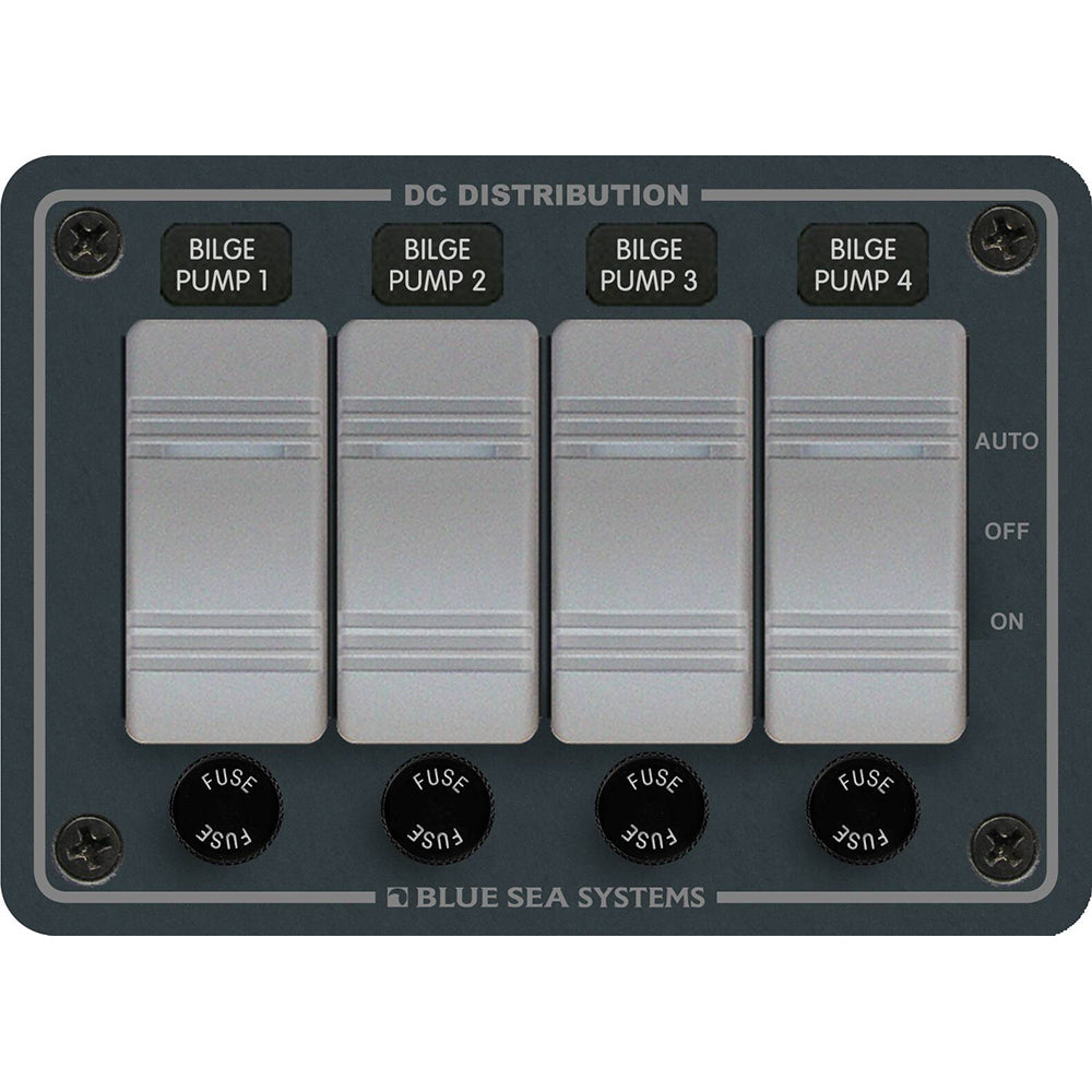 Blue Sea 8666 Contura 4 Bilge Pump Control Panel 8666