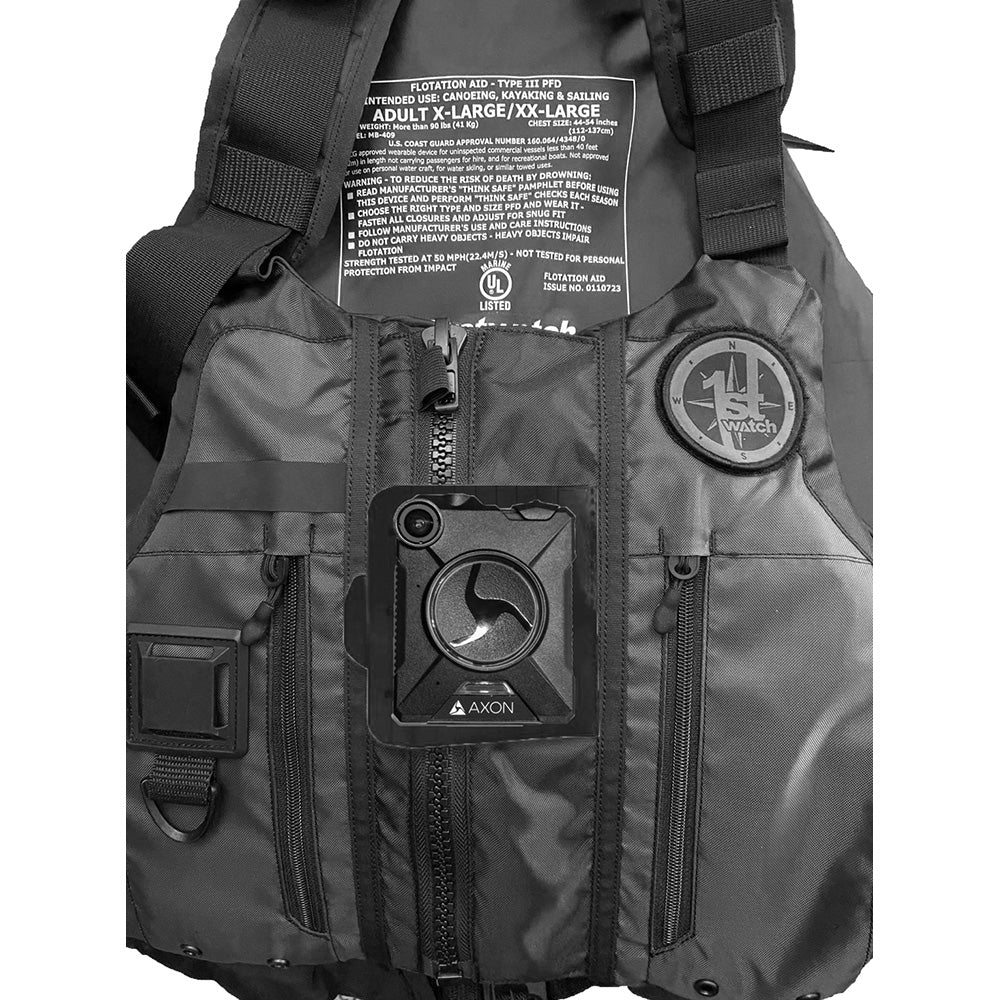 First Watch AV1000 Kayak Style Duty PFD  Black  ML AV1000BKML
