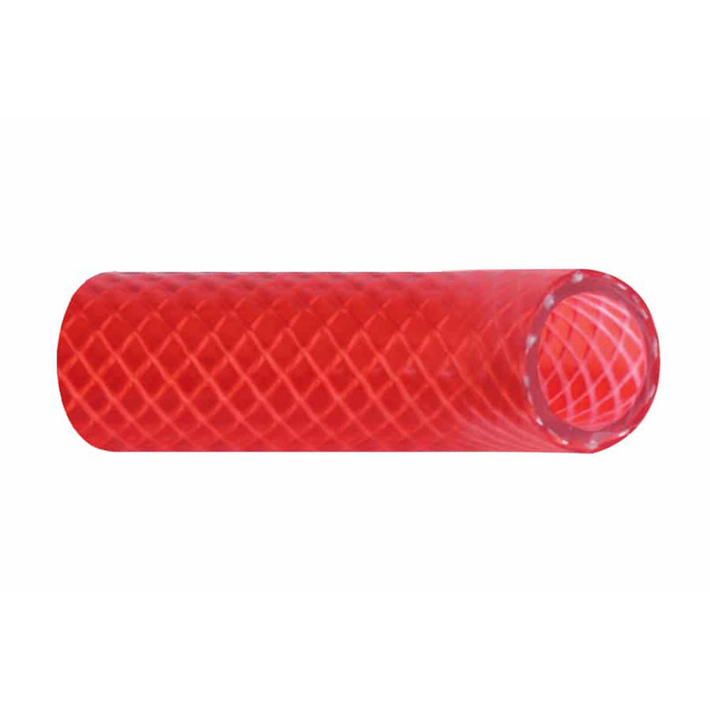 Trident Marine 34 Reinforced PVC FDA Hot Water Feed Line Hose  Drinking Water Safe  Translucent Red  Sold by the Foot