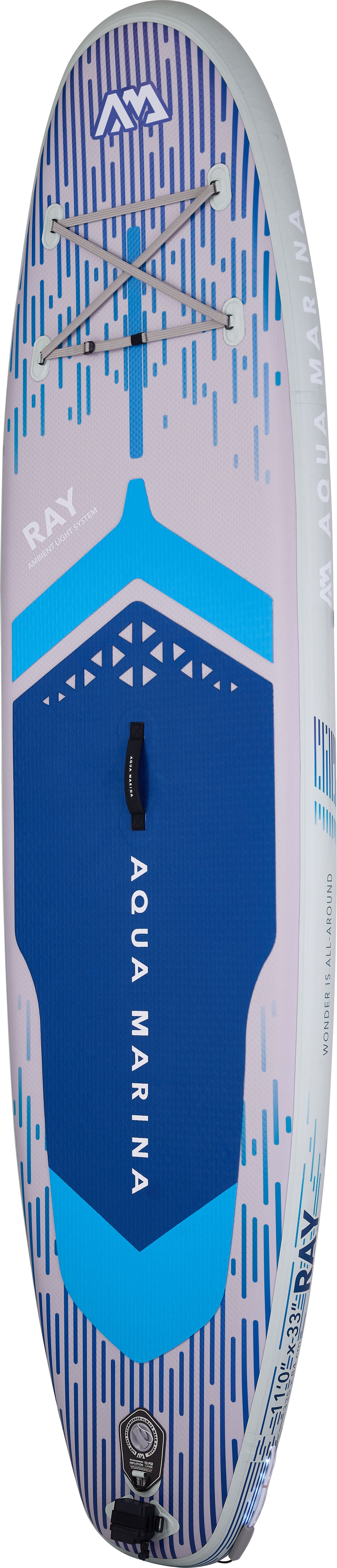 AQUAMARINA Ray 11'0" Luminous Inflatable Stand-Up Paddle Board BT-26RAY