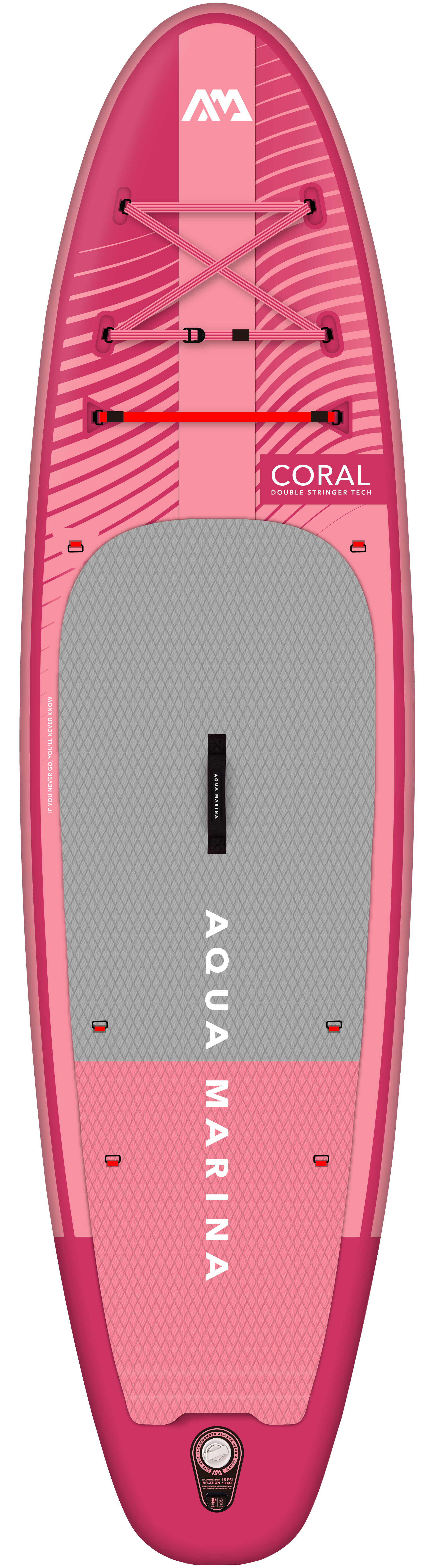 AQUAMARINA Coral Raspberry 10'2" Inflatable Stand-Up Paddle Board BT-23COPR