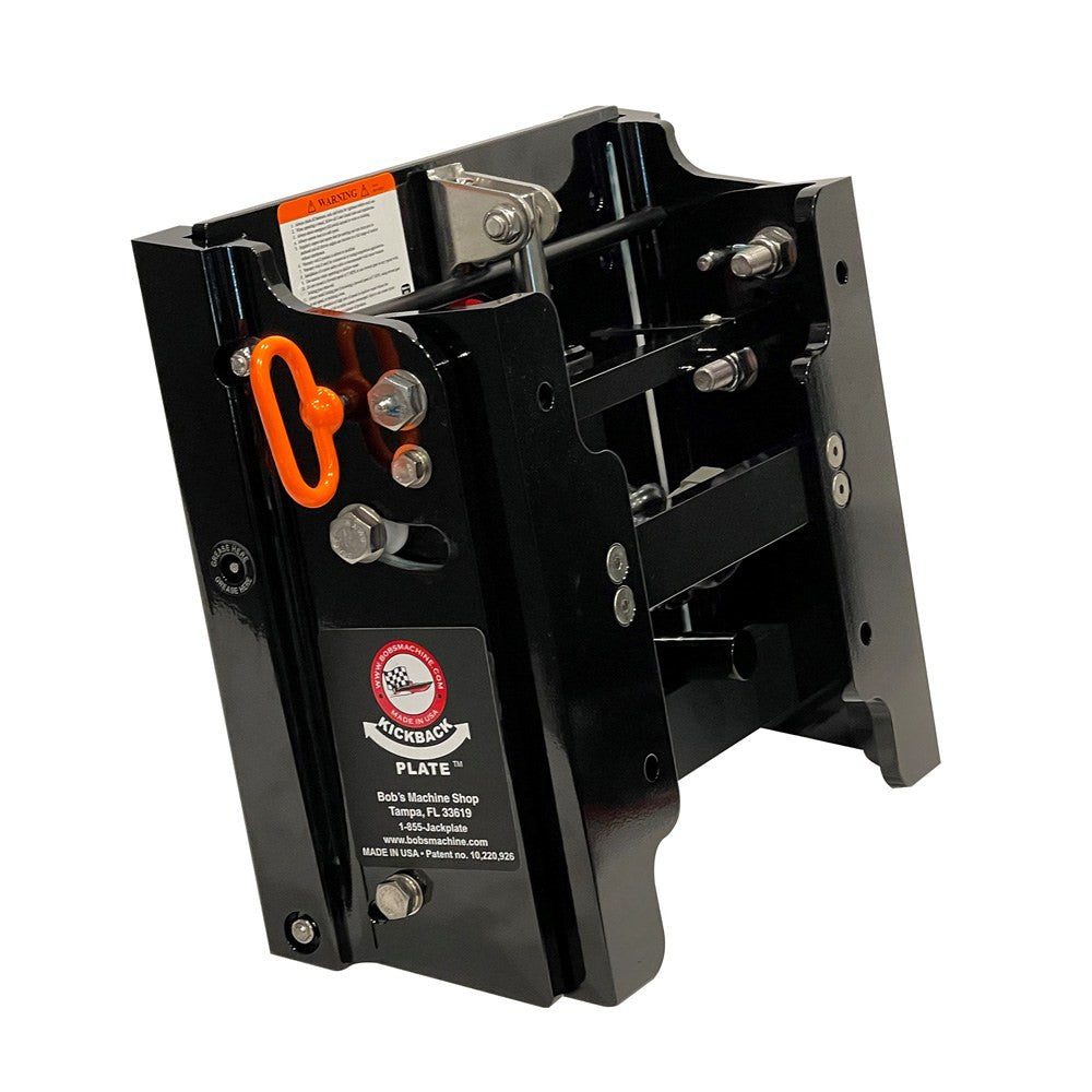 Bob's Machine Shop Jack Plates Machine 6" Action Series Hydraulic Kick-Back Jack Plate BOB-100-105100P-PCGBLK