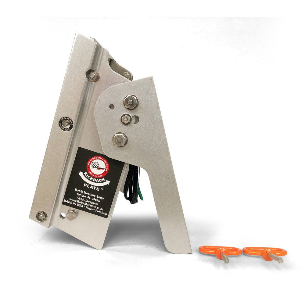 Bob's Machine Shop Jack Plates Machine 4" Action Series Hydraulic Kick-Back Jack Plate BOB-100-105102P-PCGBLK