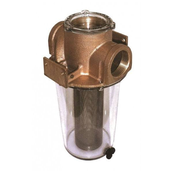 Groco Thru Hull Fittings & Strainers Intake Strainer with Stainless Steel Basket GRO-ARG-1500S