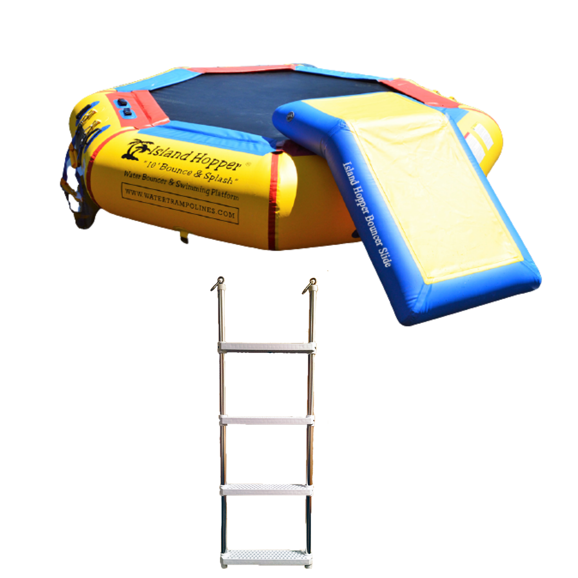 Island Hopper 10’ Bounce and Splash Padded Water Bouncer  10BNS