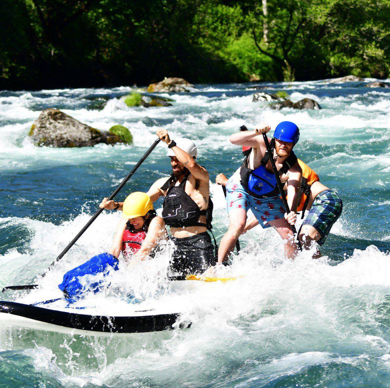 Inflatable Party Multi Person Paddle Board 14'x54'