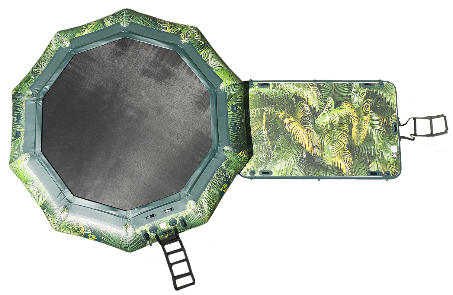 Island Hopper 15’ Lakeside Water Bouncer Graphics Series