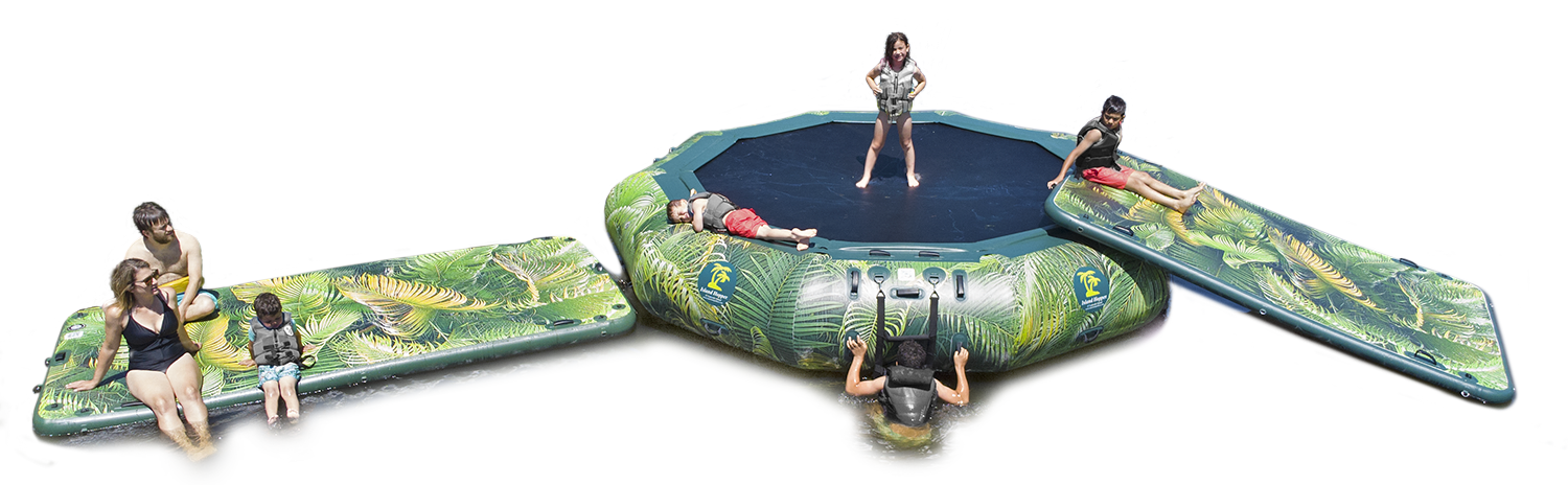 Island Hopper 15’ Lakeside Water Bouncer Graphics Series