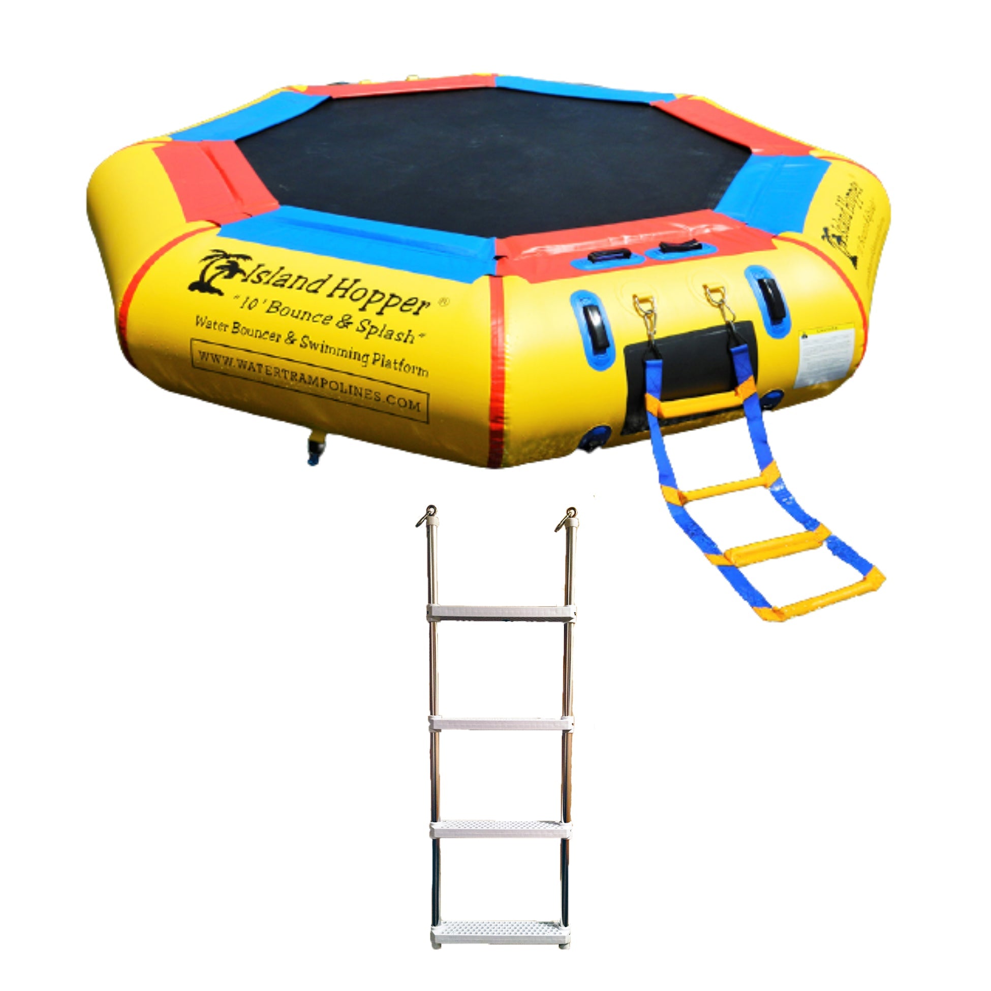 Island Hopper 10’ Bounce and Splash Padded Water Bouncer  10BNS