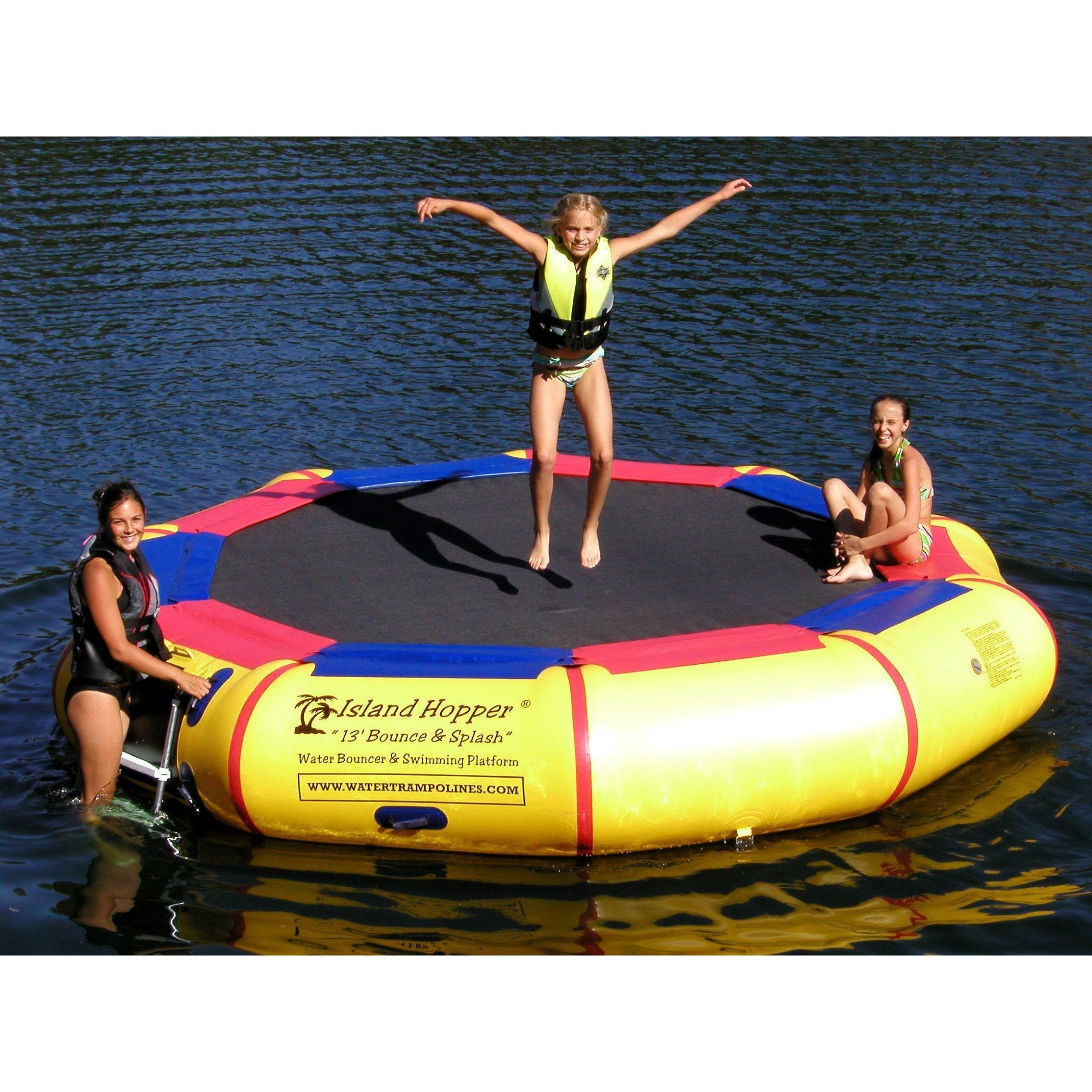 Island Hopper 13′ Bounce-N-Splash Padded Water Bouncer 13'BNS