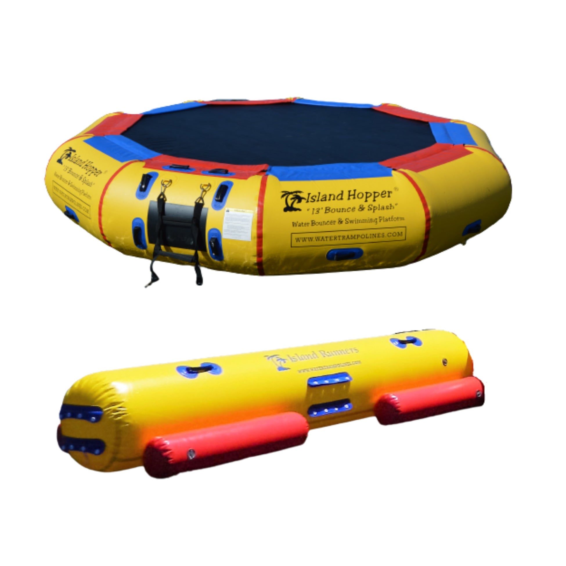 Island Hopper 13′ Bounce-N-Splash Padded Water Bouncer 13'BNS