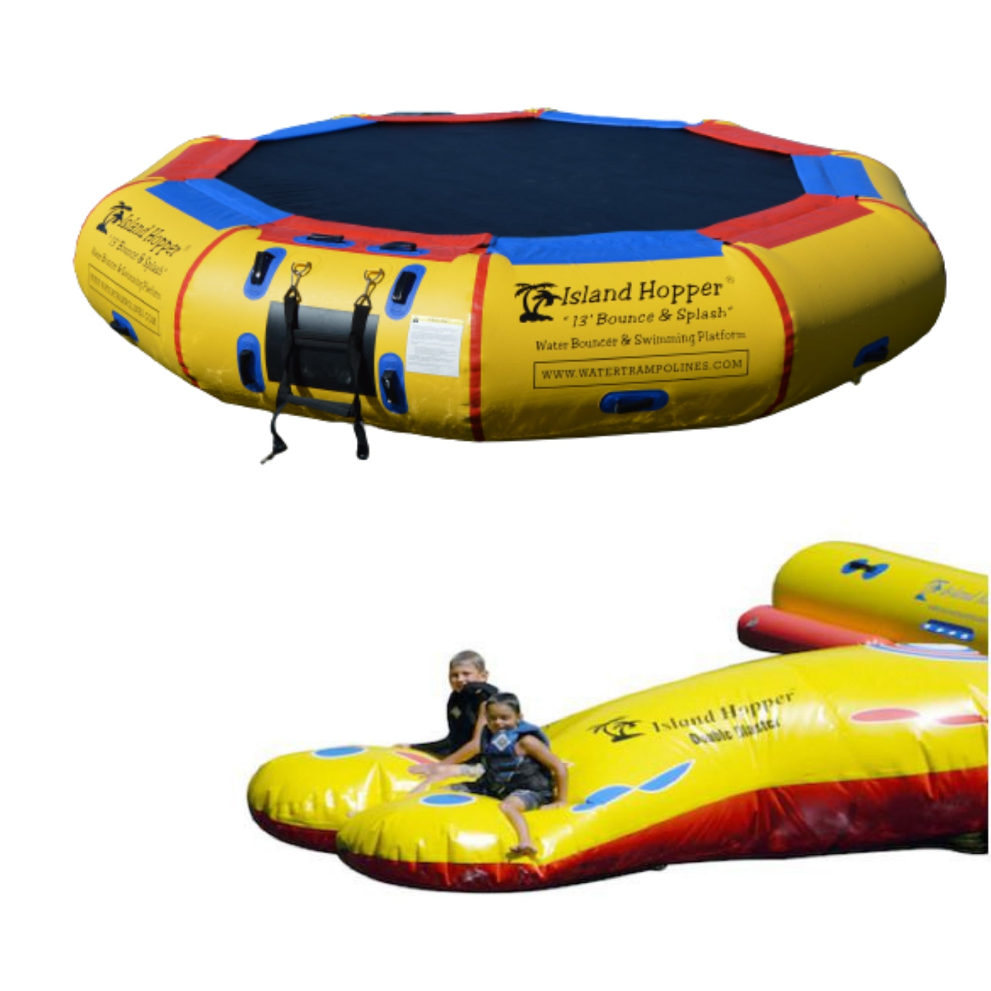 Island Hopper 13′ Bounce-N-Splash Padded Water Bouncer 13'BNS