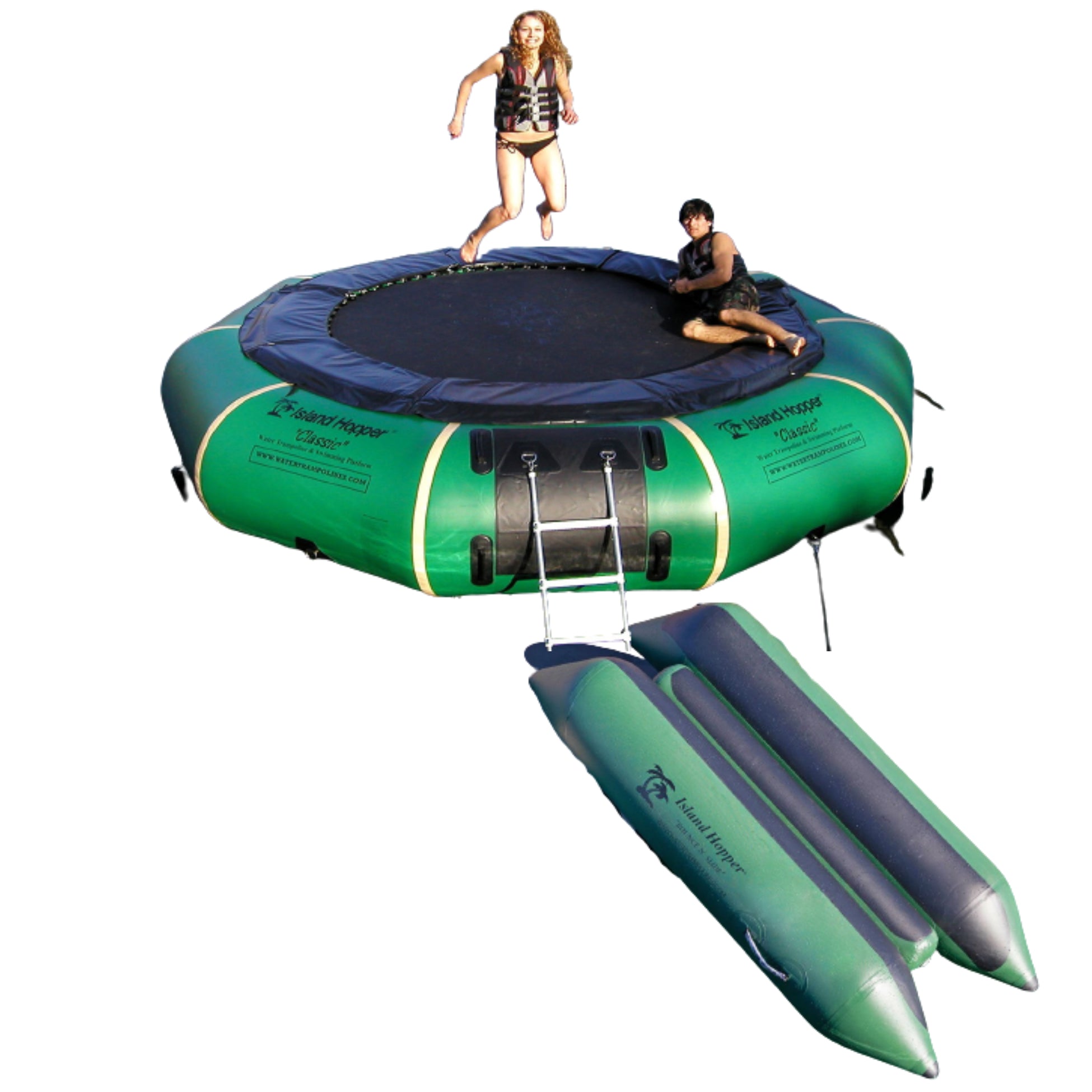 Island Hopper 15 Classic Water Trampoline 15'PVCTUBE GR