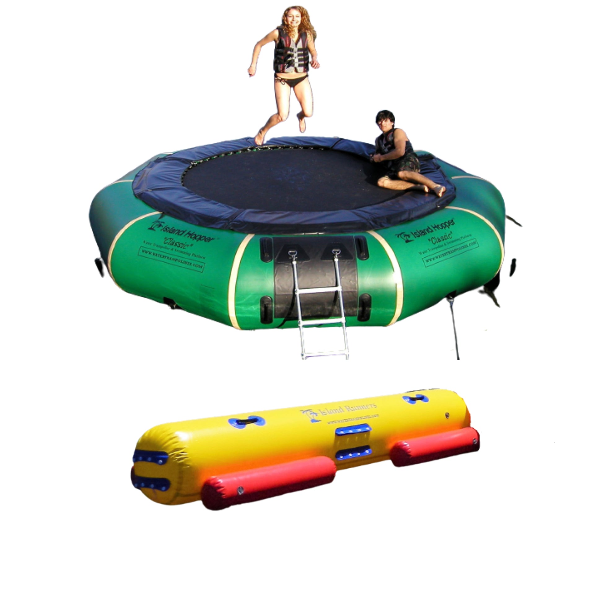 Island Hopper 15 Classic Water Trampoline 15'PVCTUBE GR