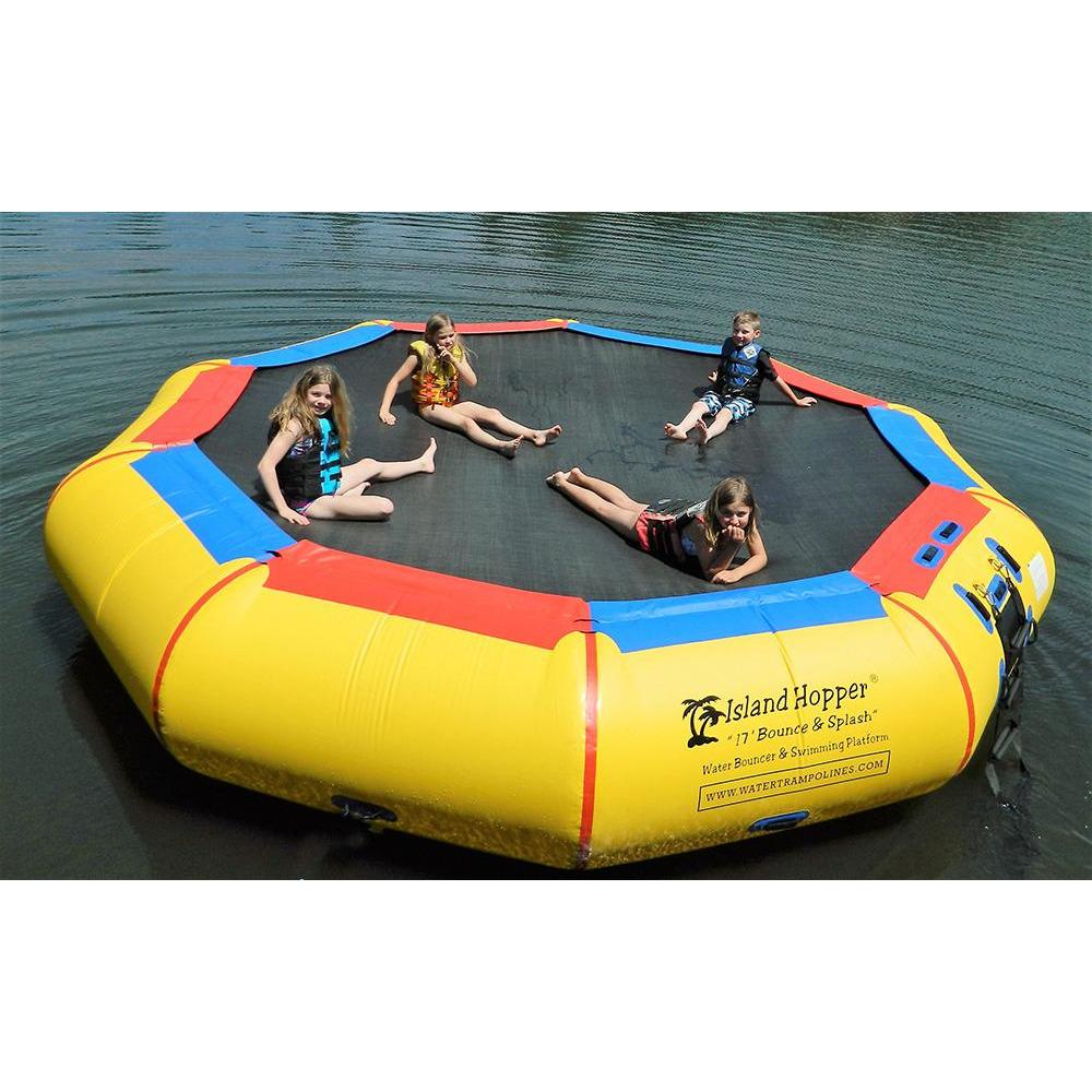 Island Hopper 17′ Bounce-N-Splash Padded Water Bouncer  17BNS