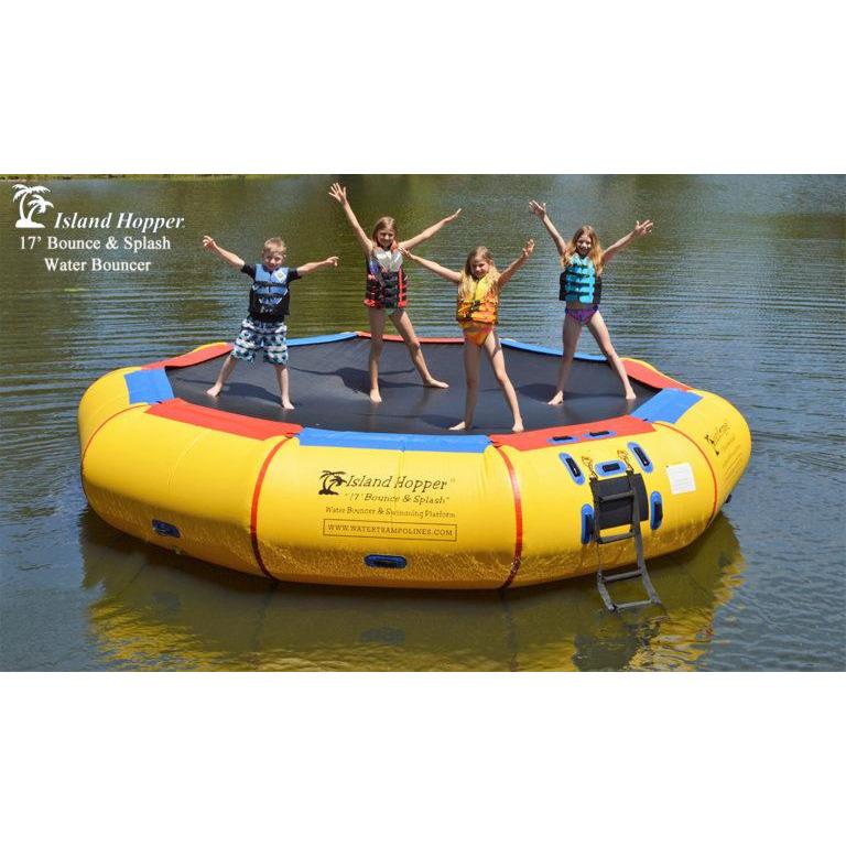 Island Hopper 17′ Bounce-N-Splash Padded Water Bouncer  17BNS