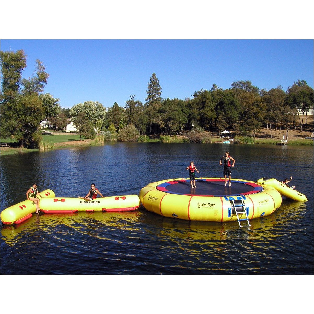 Island Hopper 25' Giant Jump Water Trampoline 25PVCTUBE